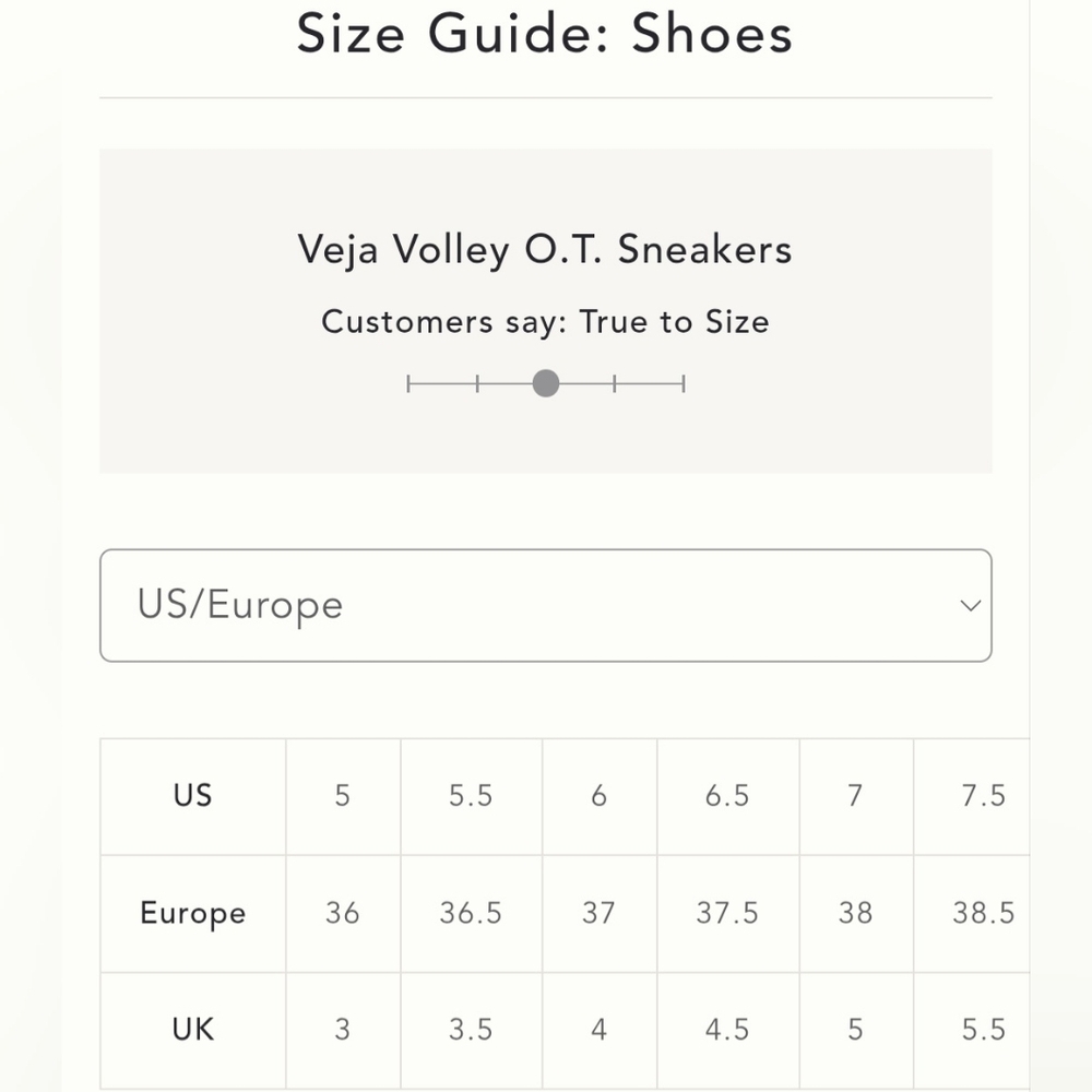 Veja Volley O.T. Sneakers, Size 5.5 US, Color: Leather White Tent Bark, $155.00 - Picture 4 of 16